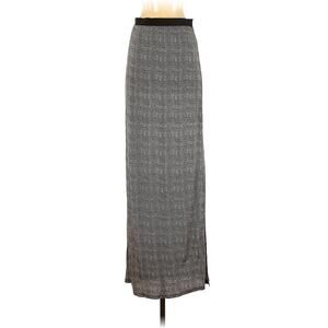 Joie Women's Maxi Casual Skirt Size Small High Waist Slit Elastic Black Brown S